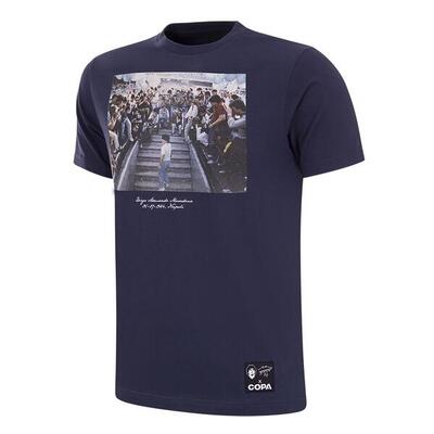T-shirt - heren - maradona x copa napoli presentation - korte mouw - blauw