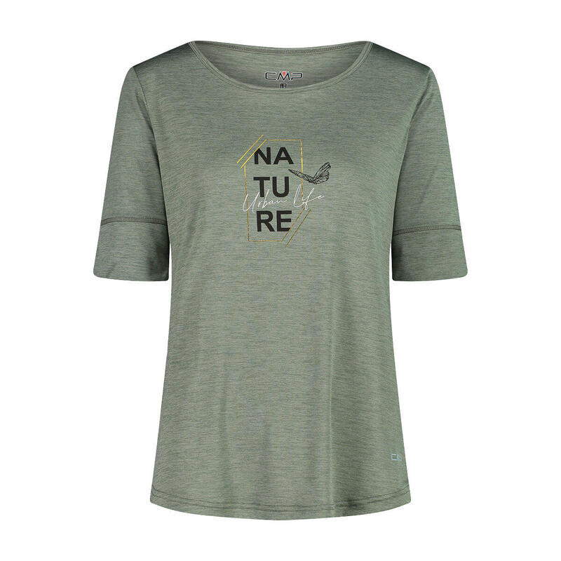 CMP 3/4-Arm-T-Shirt mit breitem Ausschnitt aus Light Jersey für Damen