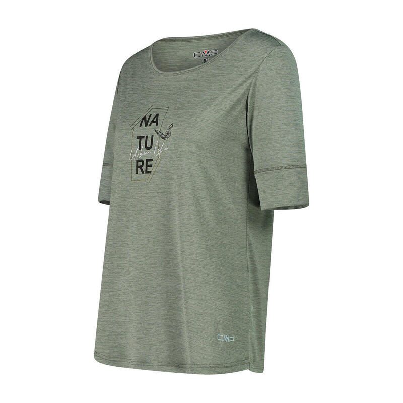 CMP 3/4-Arm-T-Shirt mit breitem Ausschnitt aus Light Jersey für Damen