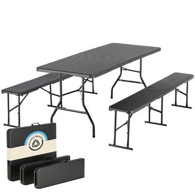 Set campingtafel met banken masi - opvouwbaar - outdoor – kamperen - picknick