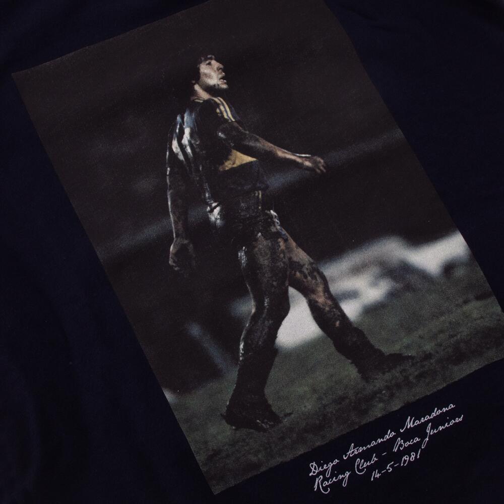 Sudadera retro de fútbol - Hombre - Maradona Campo Fangoso - Azul Oscuro 4/5