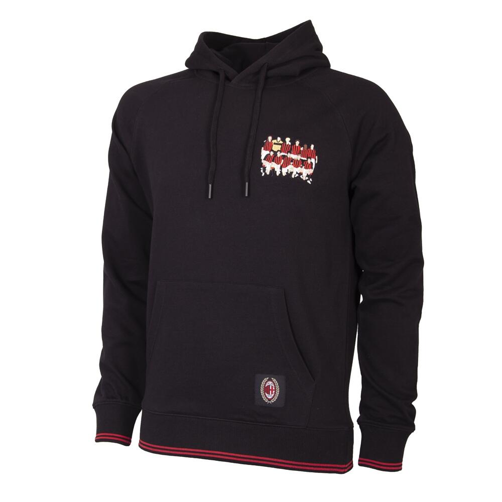 Bluza dla dorosłych Haftowana Drużyna AC Milan Coppa 2003 - Czarny