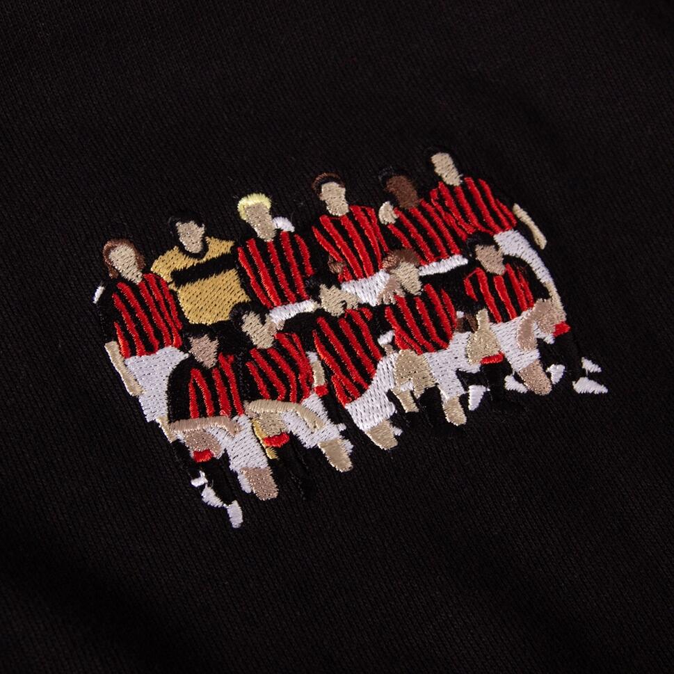 Bluza dla dorosłych Haftowana Drużyna AC Milan Coppa 2003 - Czarny