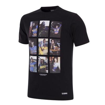 T-shirt - heren - bomboneras collage - korte mouw - zwart