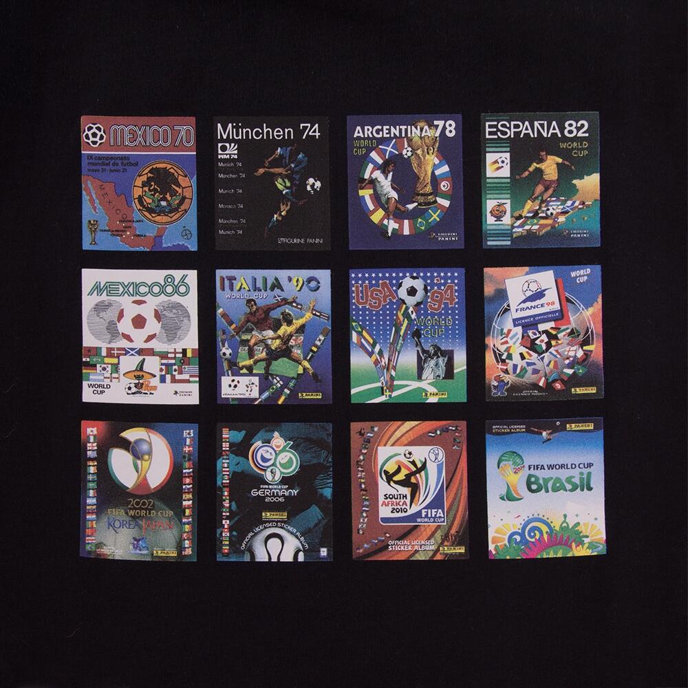 T-shirt - Heren - Panini FIFA WK Collage - Korte mouw - Zwart 2/6