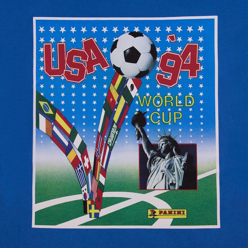 Camiseta manga corta fútbol retro Panini FIFA EE.UU. 1994 World Cup