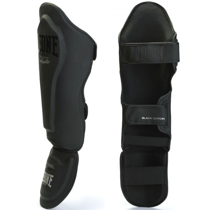 Scheenbeen- en voetbescherming Black edition LEONE