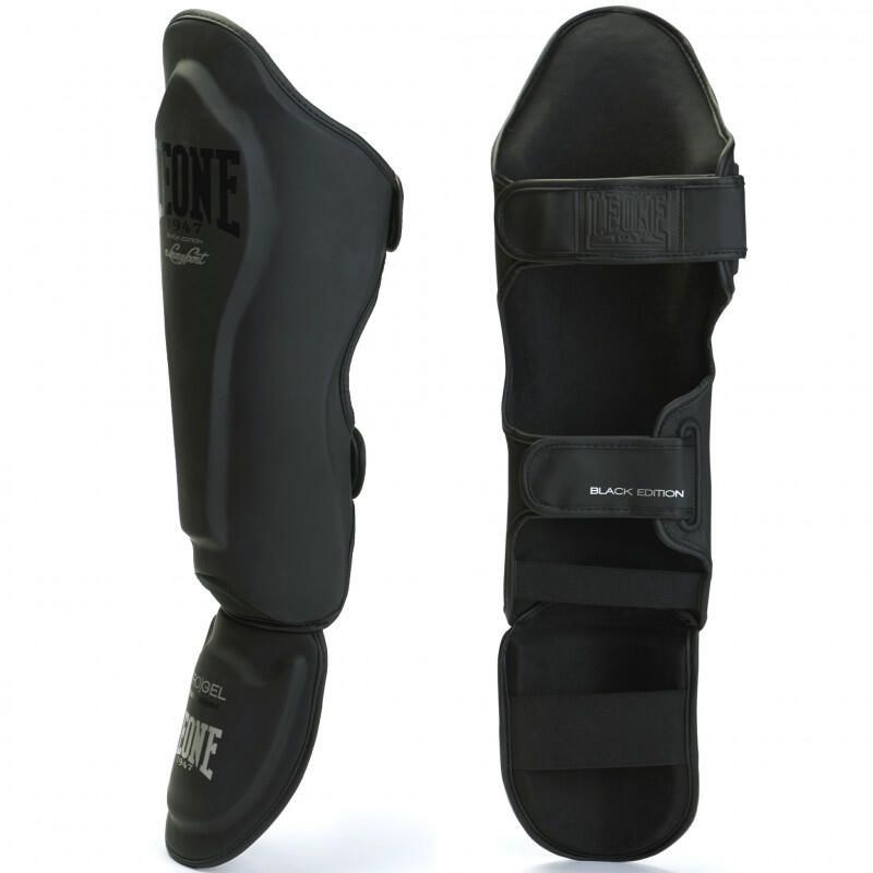 Protecciones para espinillas y pies Leone Black Edition