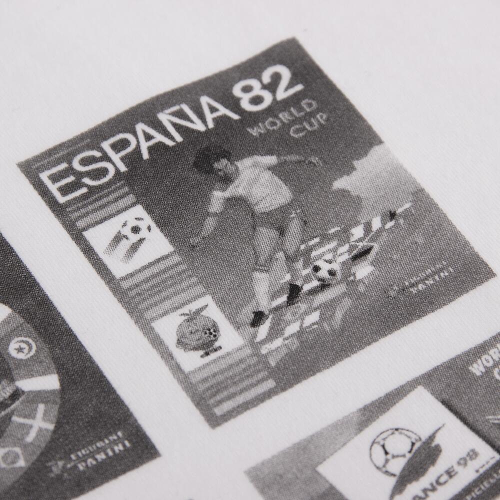 T-shirt - Heren - Panini FIFA WK Collage - Korte mouw - Wit 4/7