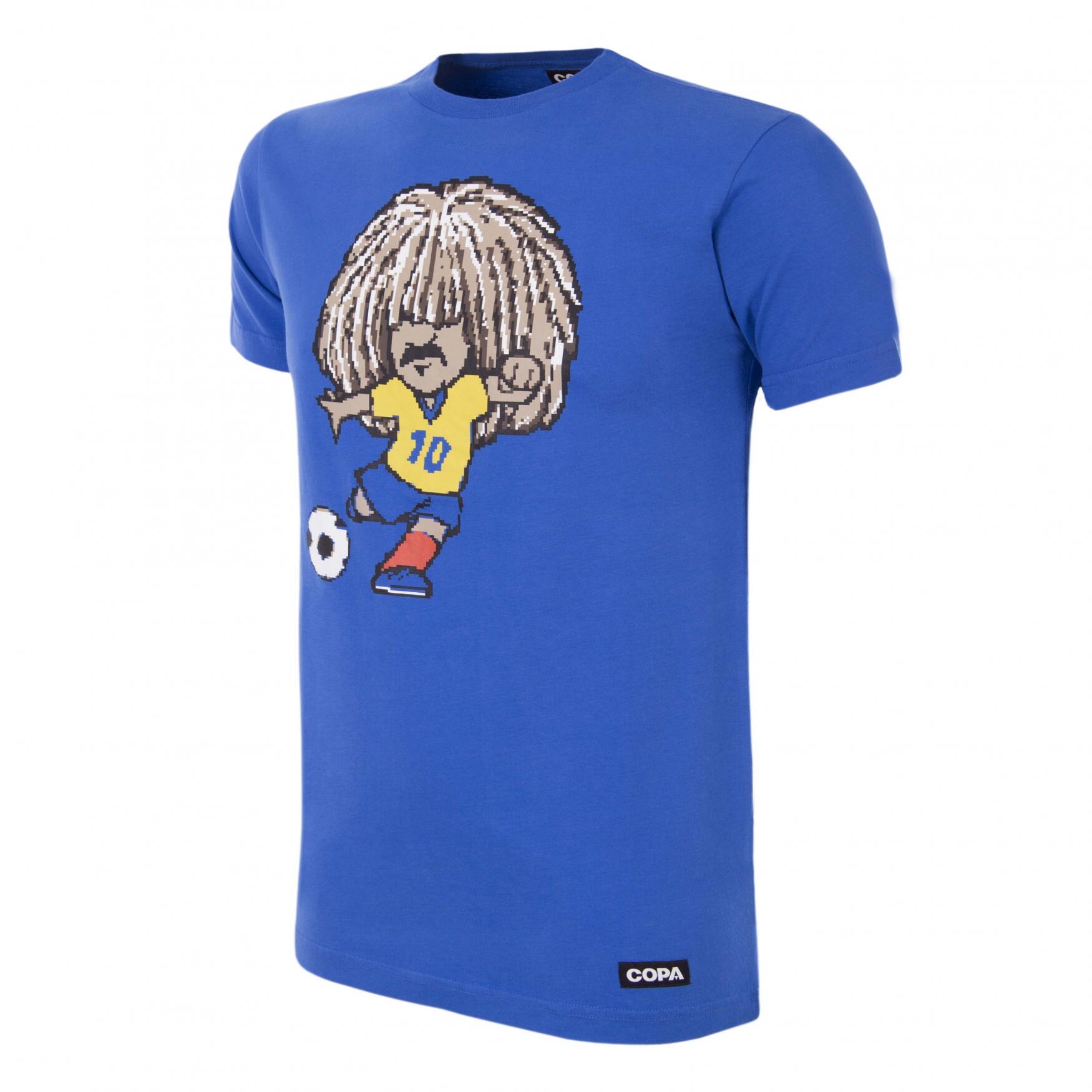 T-shirt - adulto - carlos - azul