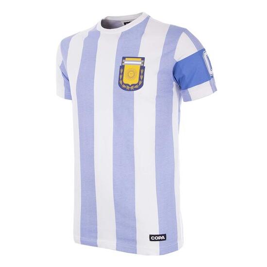 Herren - T-shirt - Argentinien Kapitän - Kurzarm - Weiß