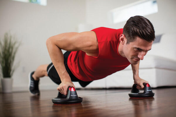Supports de pompes avec poignées rotatives et prises ergonomiques - Push Up Pro 3/5