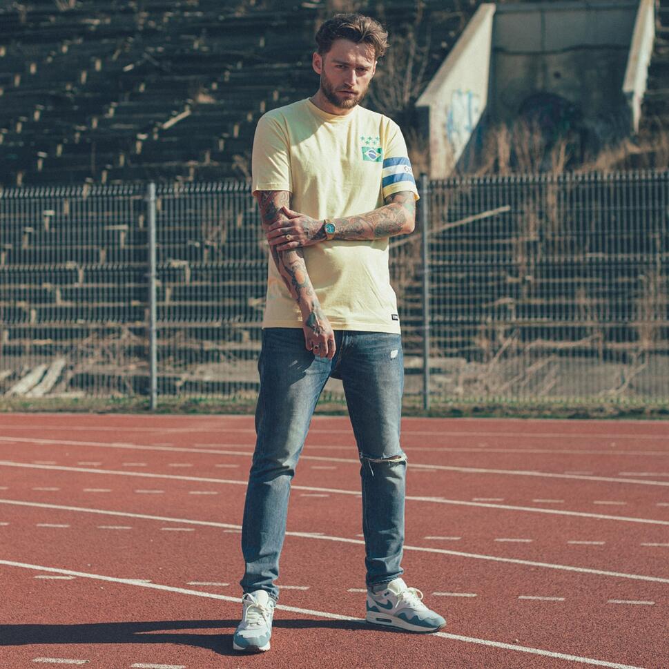 Koszulka dla dorosłych - Brasil Capitão - Żółta