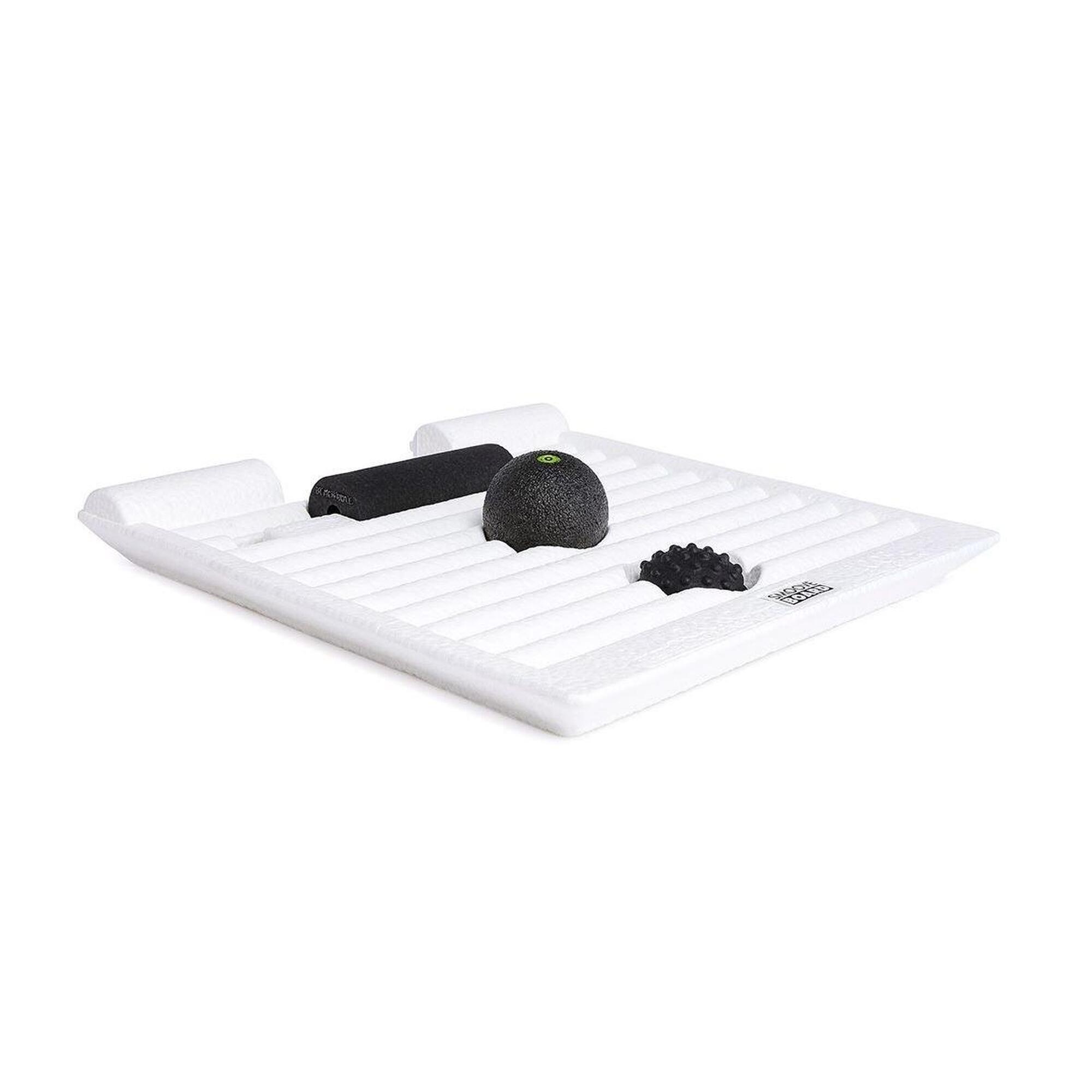 Blackroll Tappetino in piedi "Smoove Board", bianco/nero