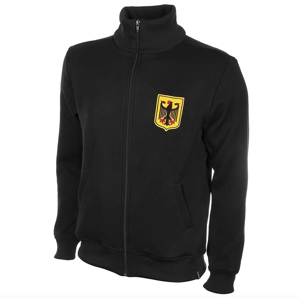 Casaco de futebol retro - adulto - alemanha 1960 - preto