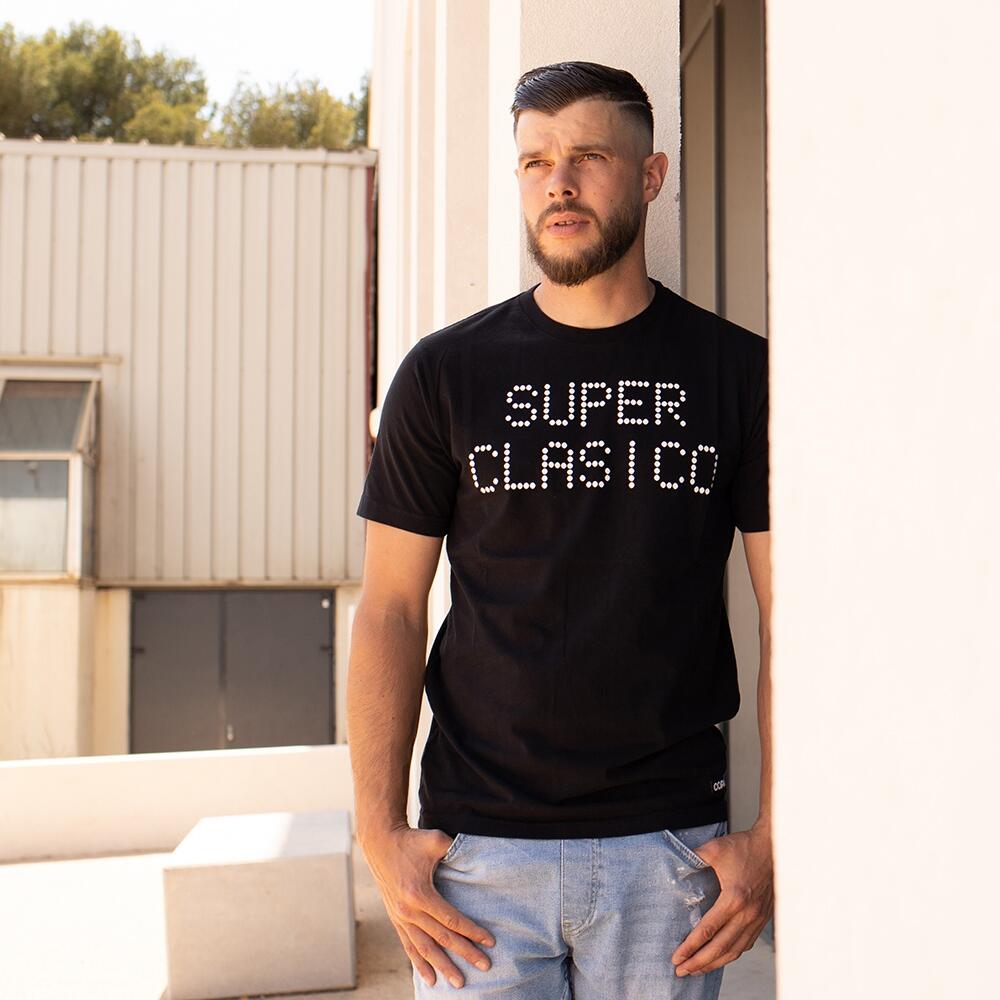 T-shirt - Heren - Superclasico - Korte mouw - Zwart 2/5