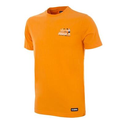 T-shirt - heren - nederland 1988 ek - geborduurd - korte mouw - oranje