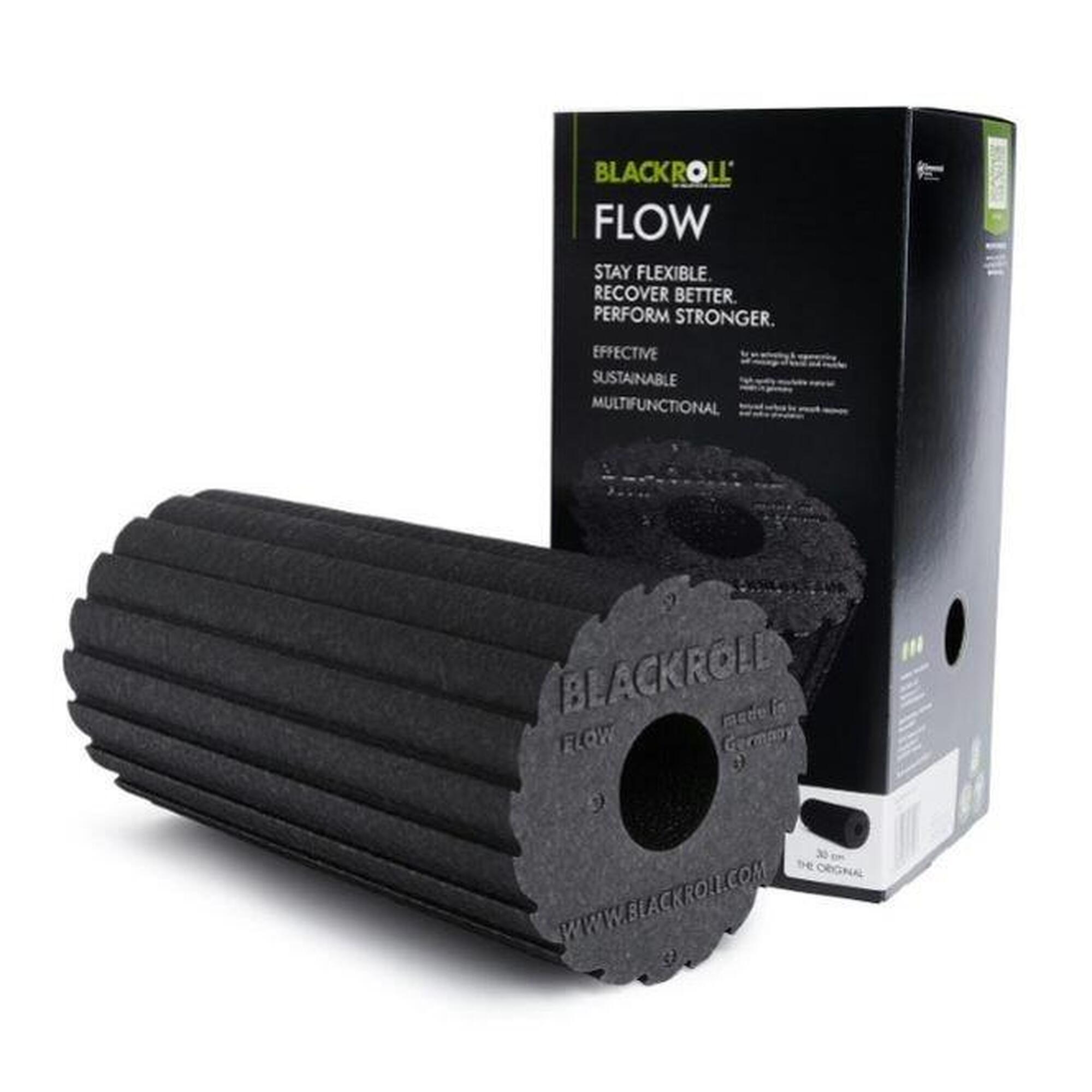 Massagerolle Flow Standard - Faszienrolle - 45 cm - weiß / Grün