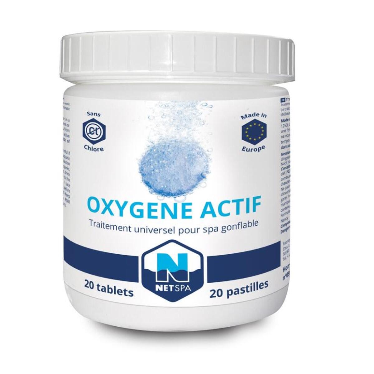 Netspa - Traitement À L'Oxygène Actif Netspa - 20 Pastilles De 20g - Spa - Blanc|bleu - No Size - Decathlon