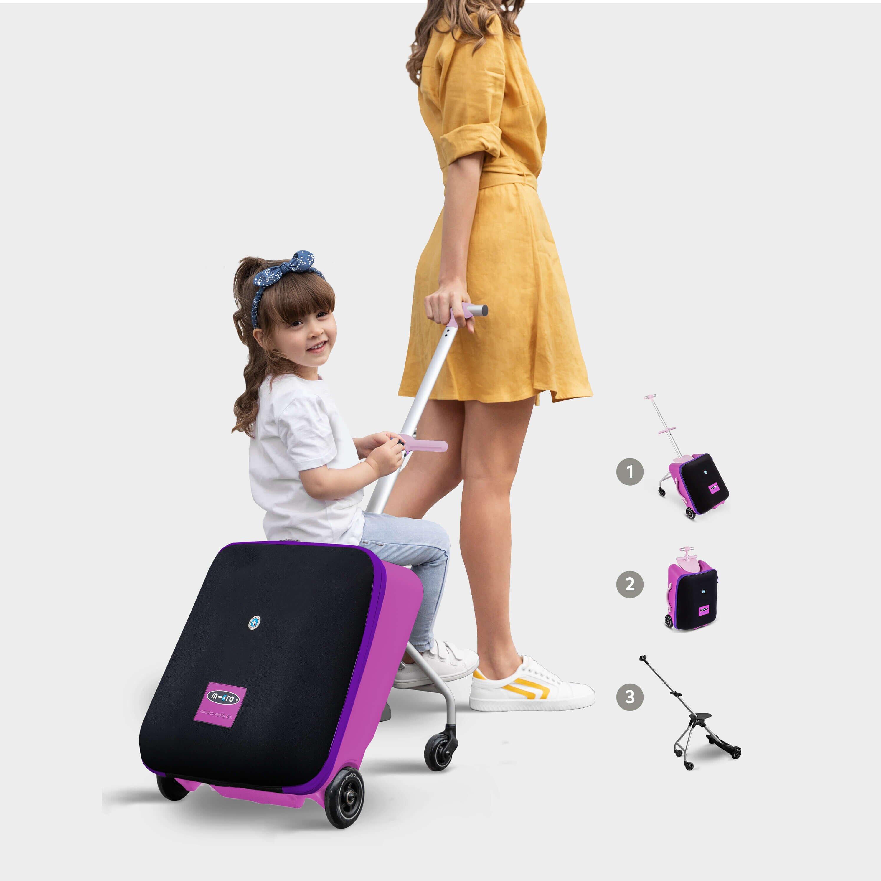 MICRO Micro Luggage Trike Scooter: Violet Pink