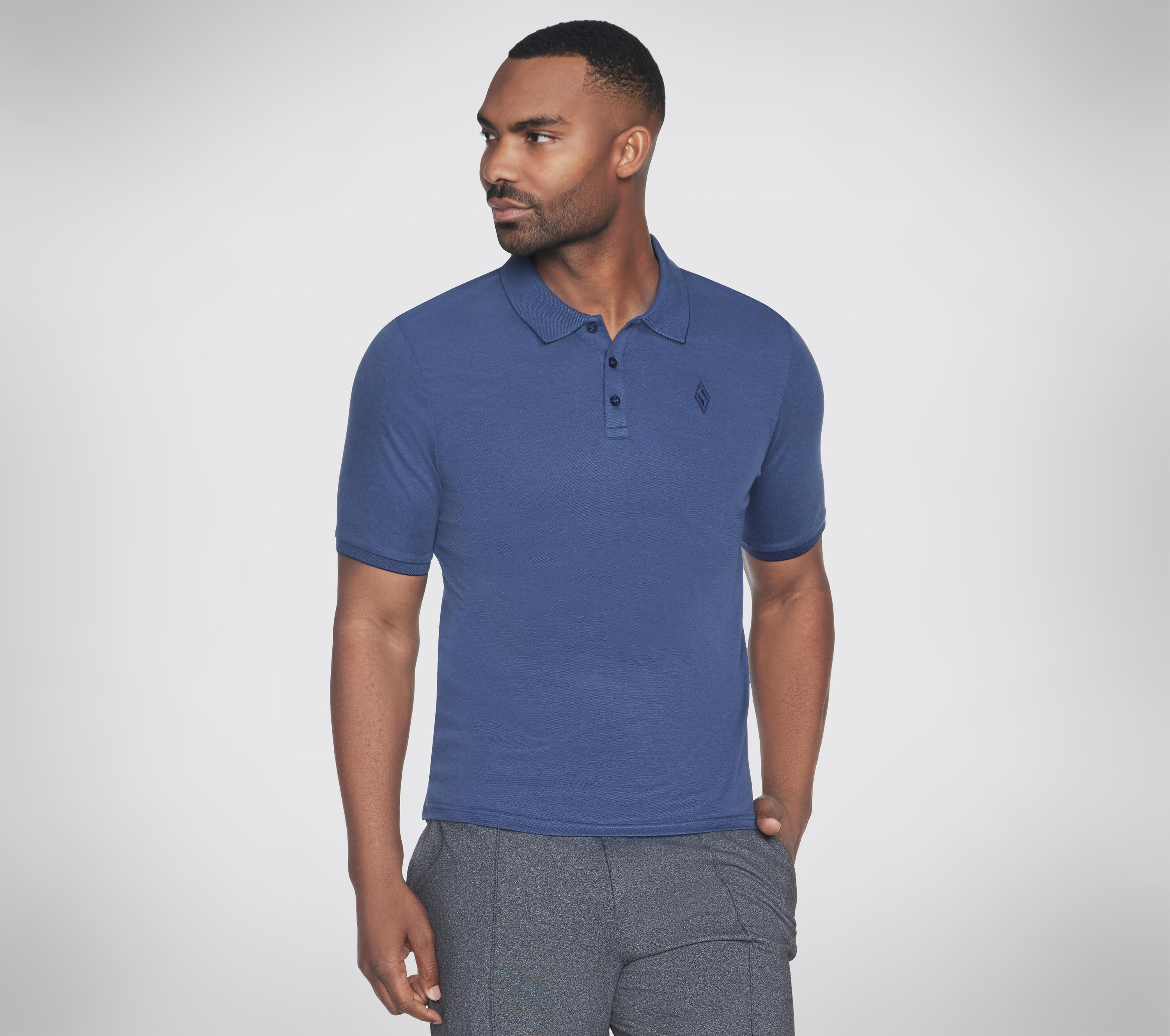 Polo da uomo OFF DUTY blu navy 4/4