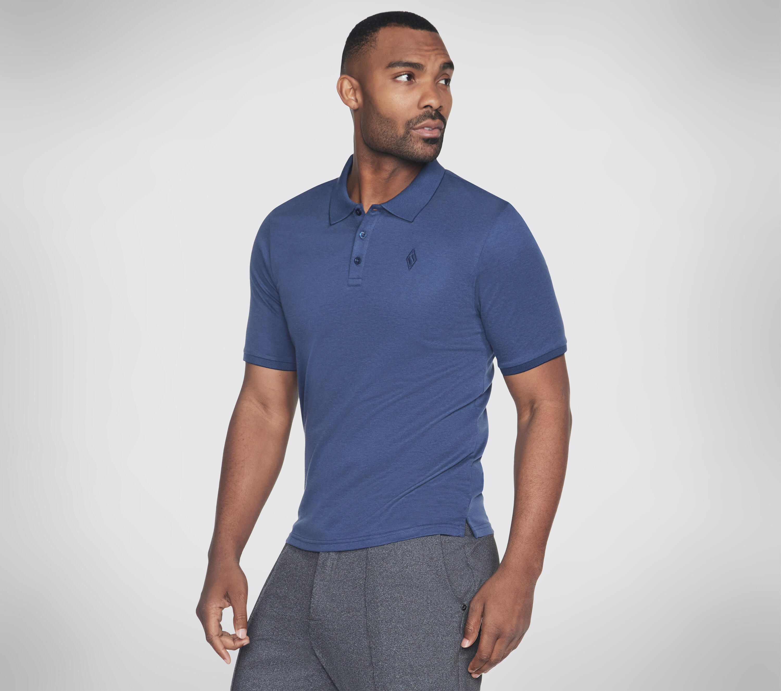 Polo da uomo OFF DUTY blu navy 3/4