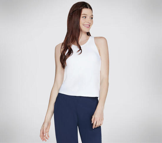 SKECHERS Débardeur GOWALK à soutien-gorge intégré pour femme Blanc