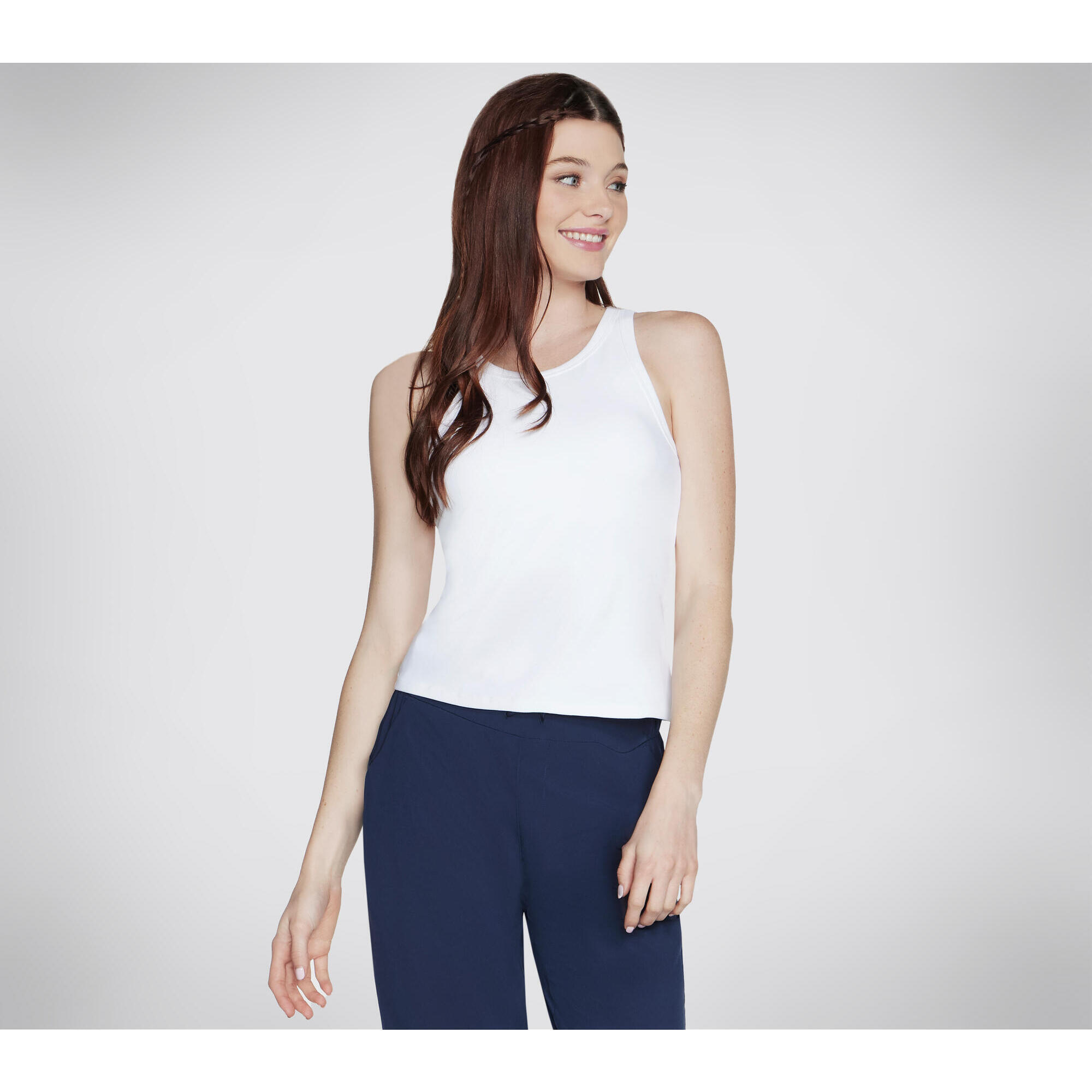 Skechers - Skechers Débardeur Gowalk À Soutien-gorge Intégré Pour Femme Blanc - T-shirt Manches Courtes - Blanc - 48 Xl - Decathlon
