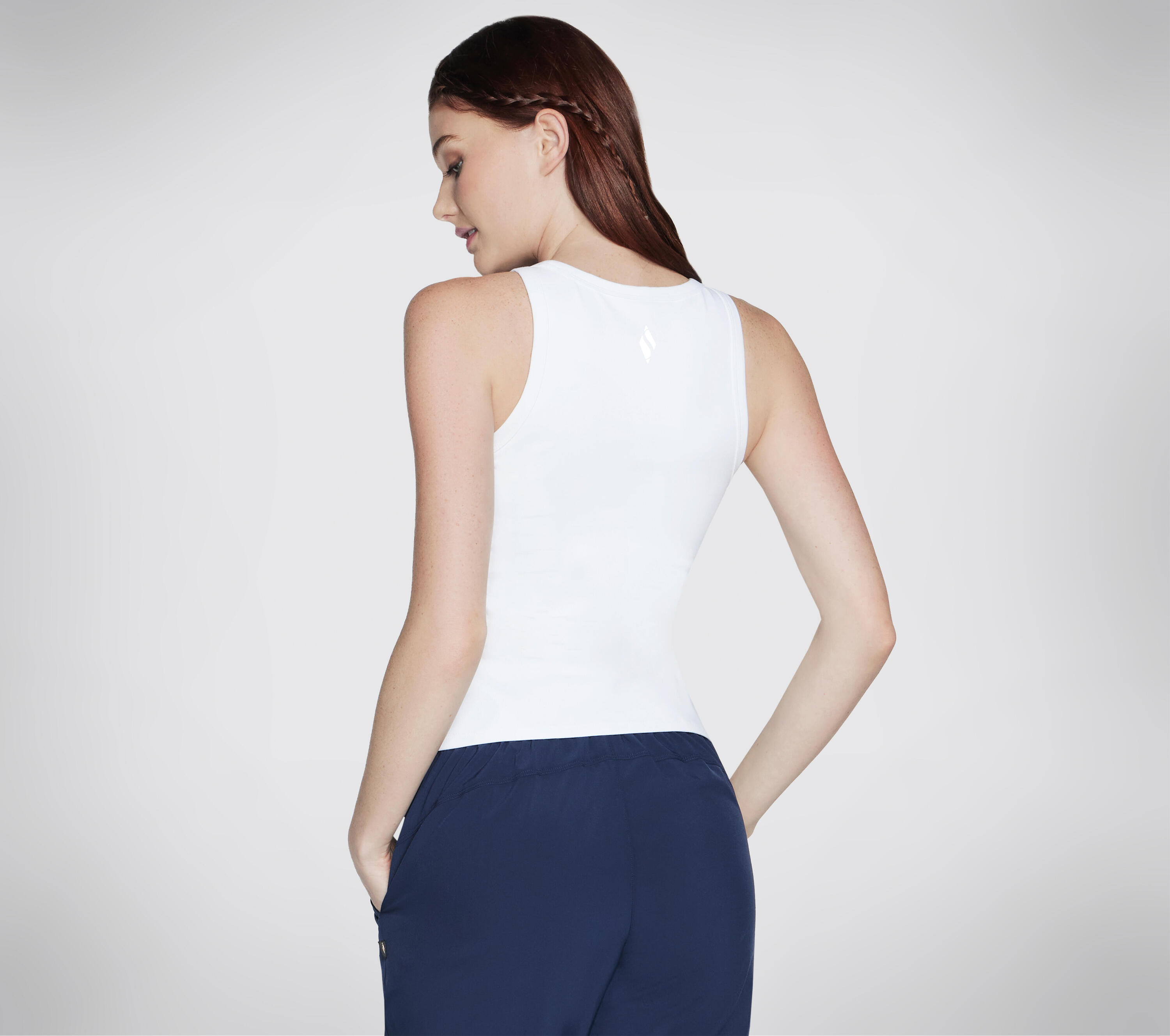 SKECHERS Débardeur GOWALK à soutien-gorge intégré pour femme Blanc 2/3