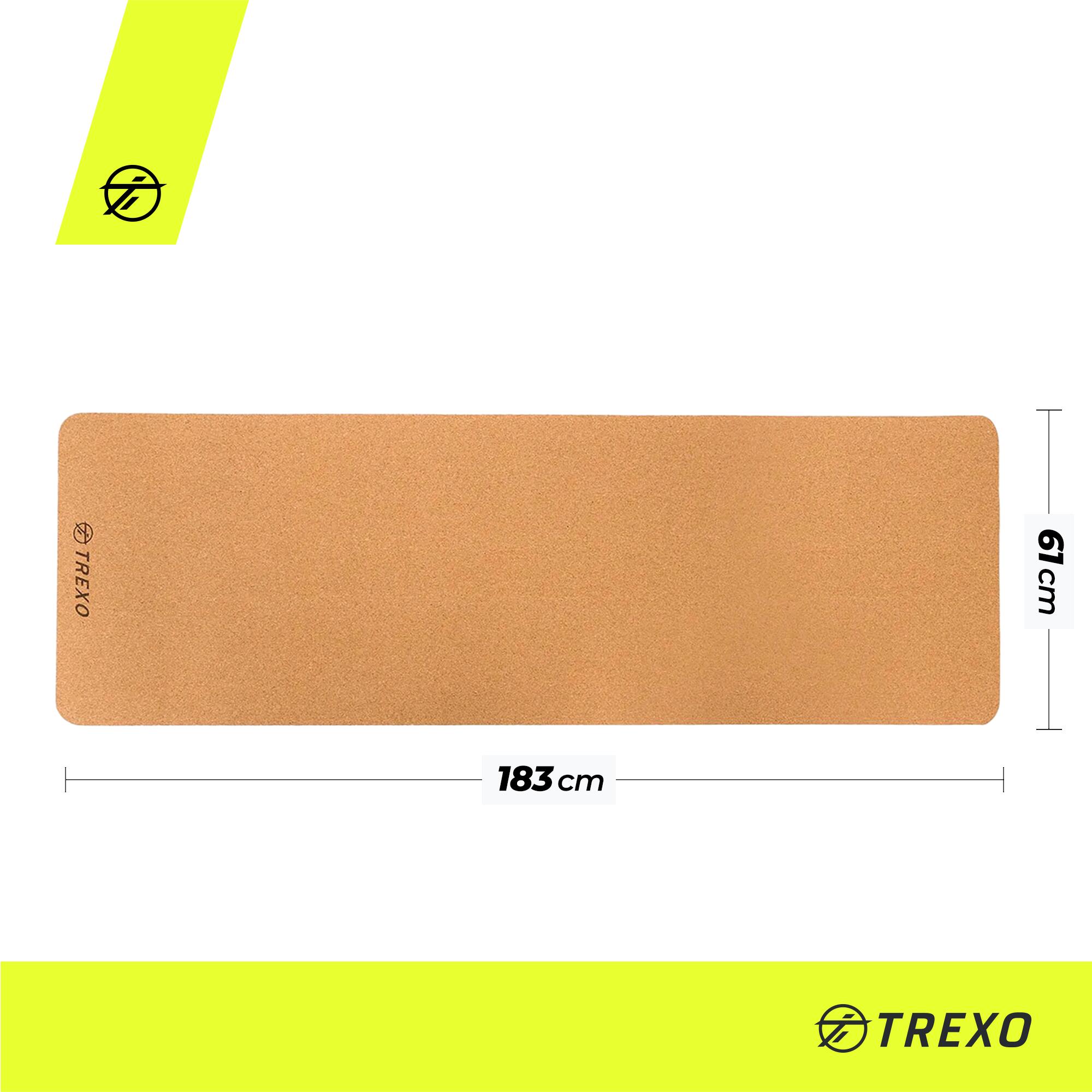 Tapete de ioga TREXO Cork TPE 2/7