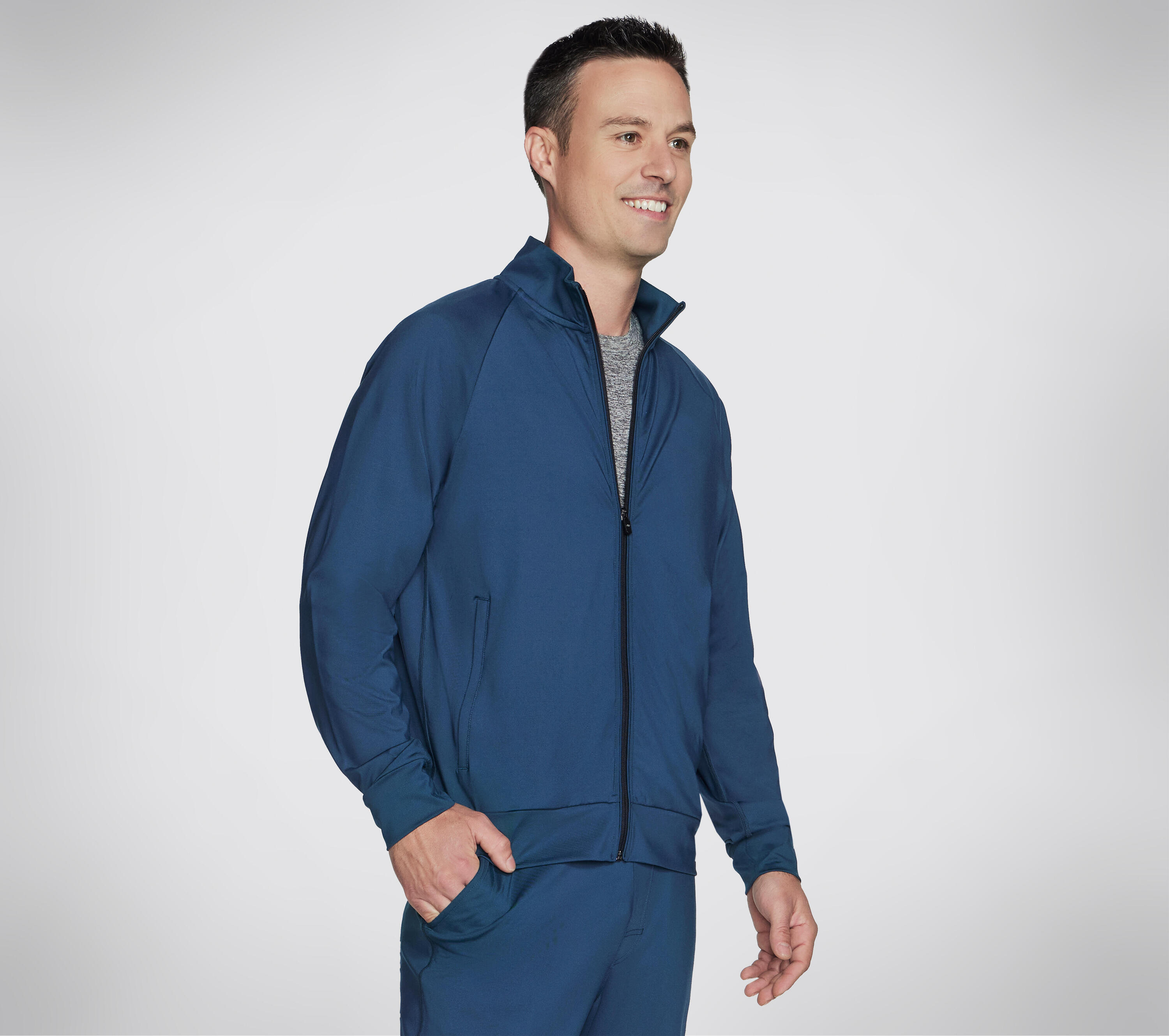Herren SKECHERS THE HOODLESS HOODIE WEEKEND Dunkelblau 4/4