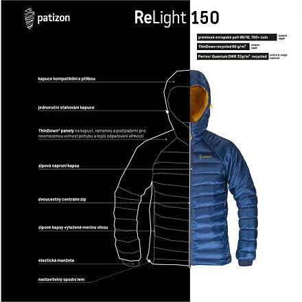 Pánská horolezecká zimní a zateplená bunda ReLight 150