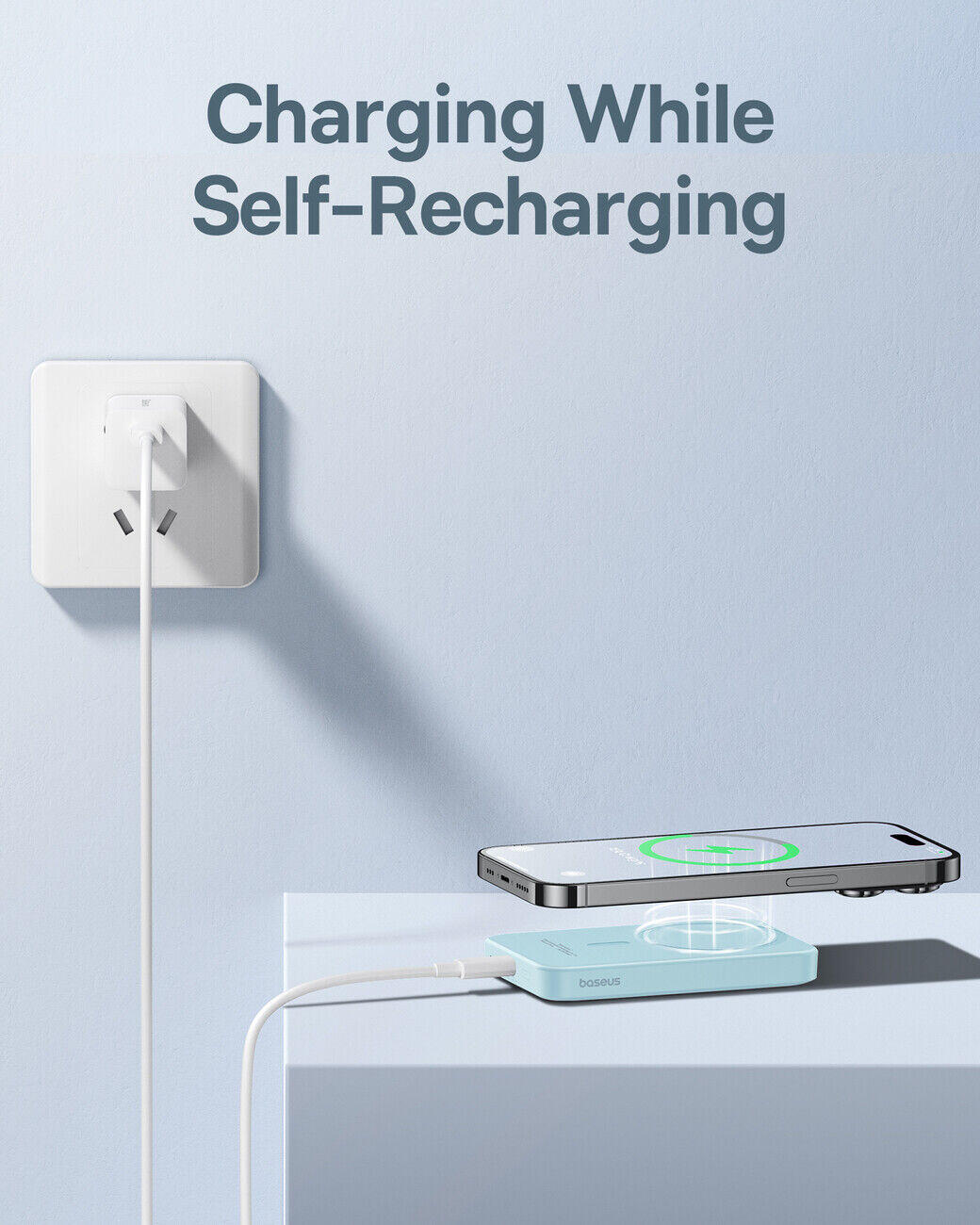 MINI POWERBANK MAGNETICO BASEUS 5000mAh 20W CON CAVO INCLUSO 6/7