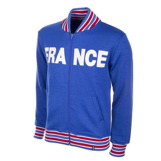 Veste de football rétro - Homme - France des années 1960 - Bleu