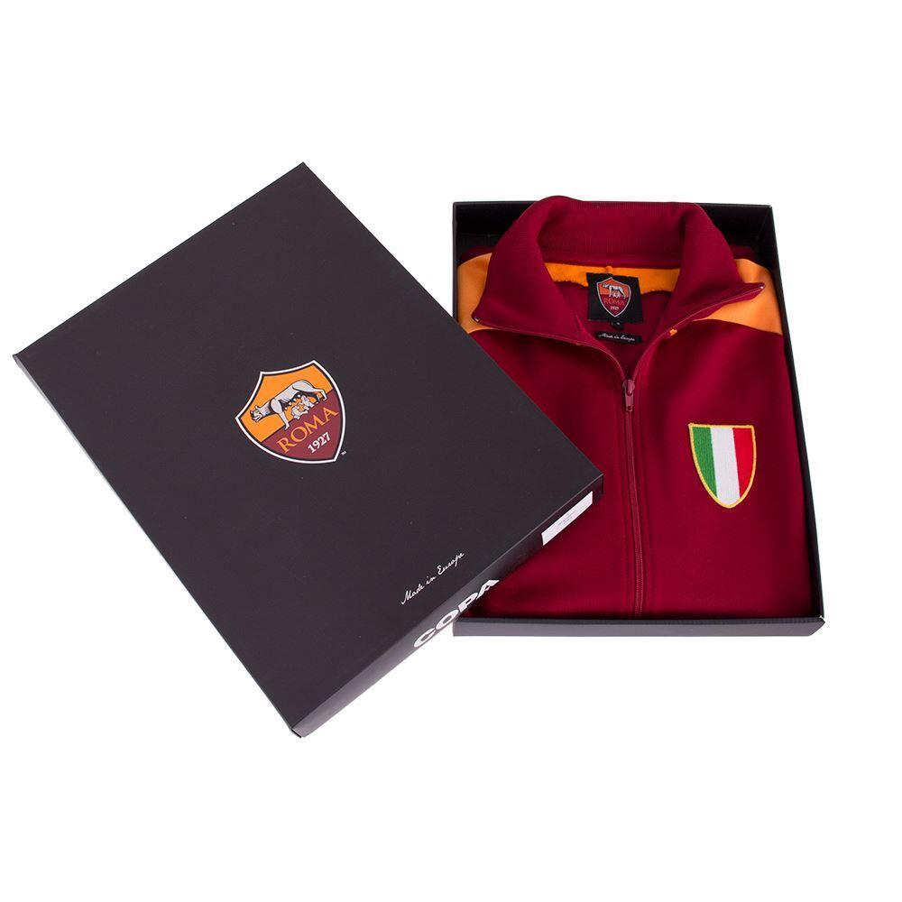 Herren - Retro Fußballjacke - AS Rom 1983 Scudetto - Rot 5/7