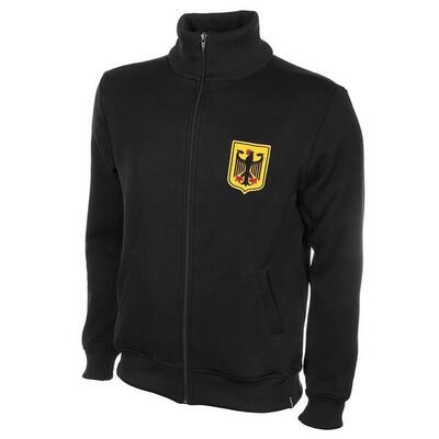 Herren - Retro Fußballjacke - Deutschland 1960 - Schwarz
