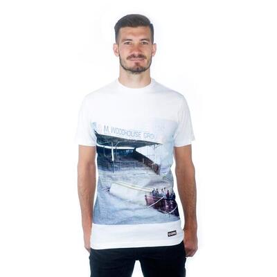 T-shirt - heren - preston north end terraces - korte mouw - wit