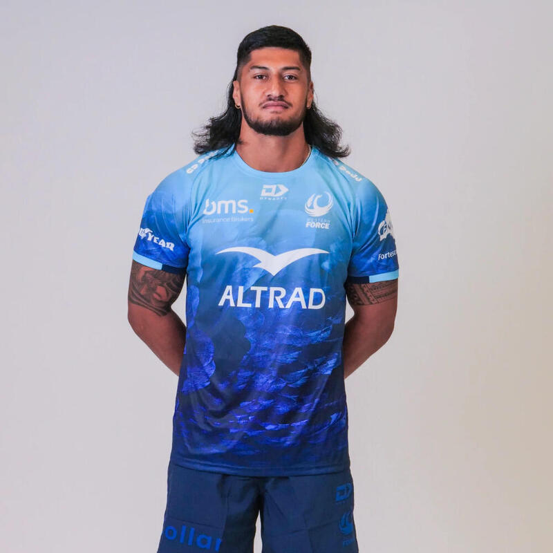 Blauw Trainings T-shirt Western Force Super Rugby 2024