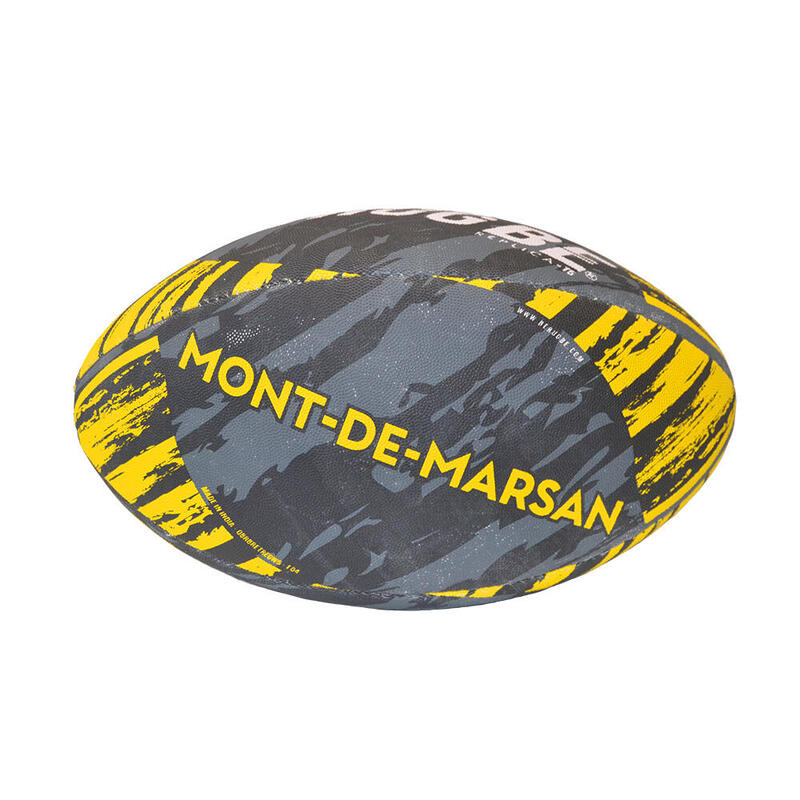 Zwart Mont De Marsan Berugbe Replica Rugbybal T5