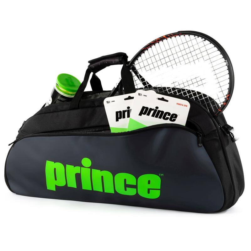 Raquetero Thermo 3 Tenis Prince negro verde