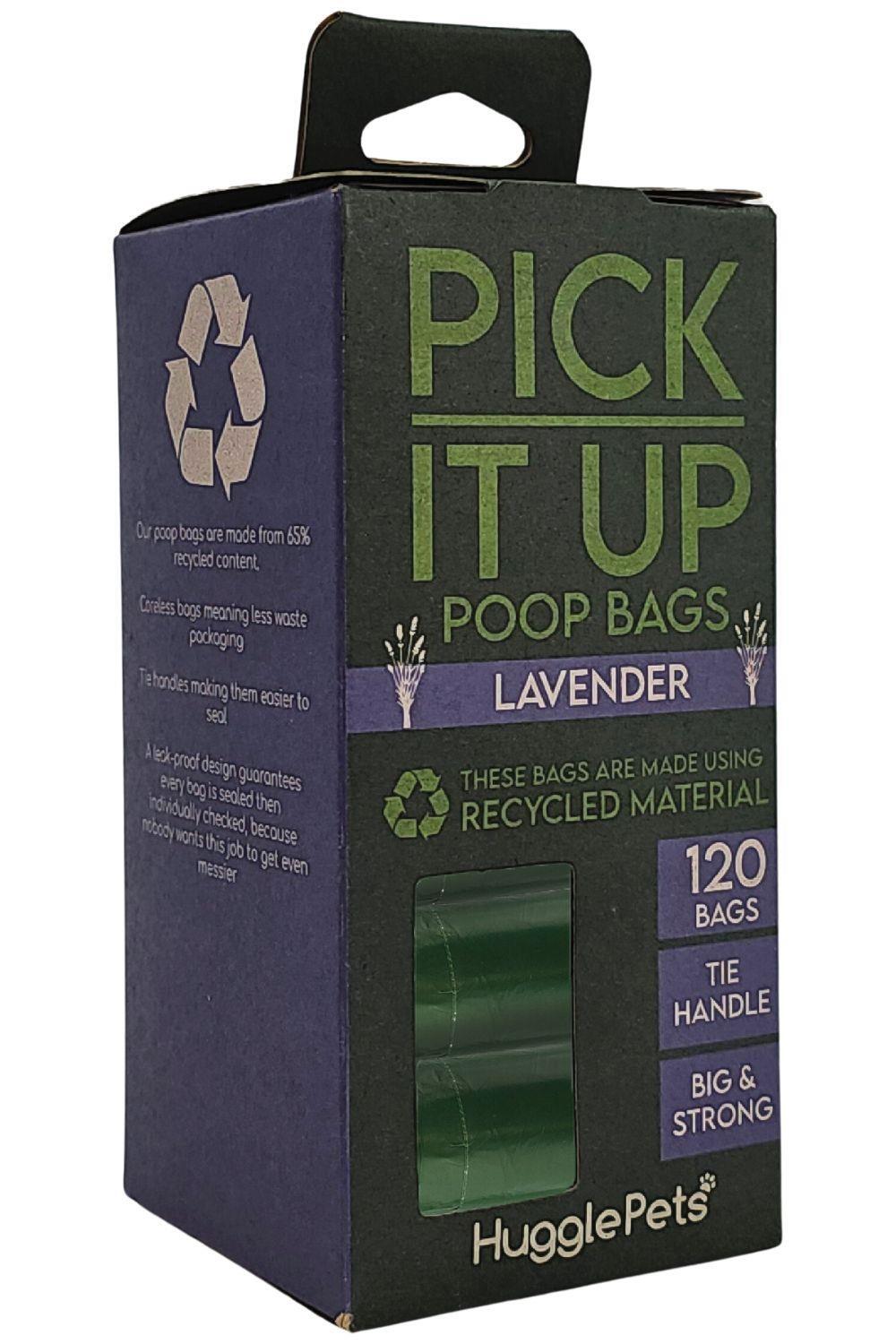 HugglePets Pick It Up Lavender Dog Poop Bags 1/5
