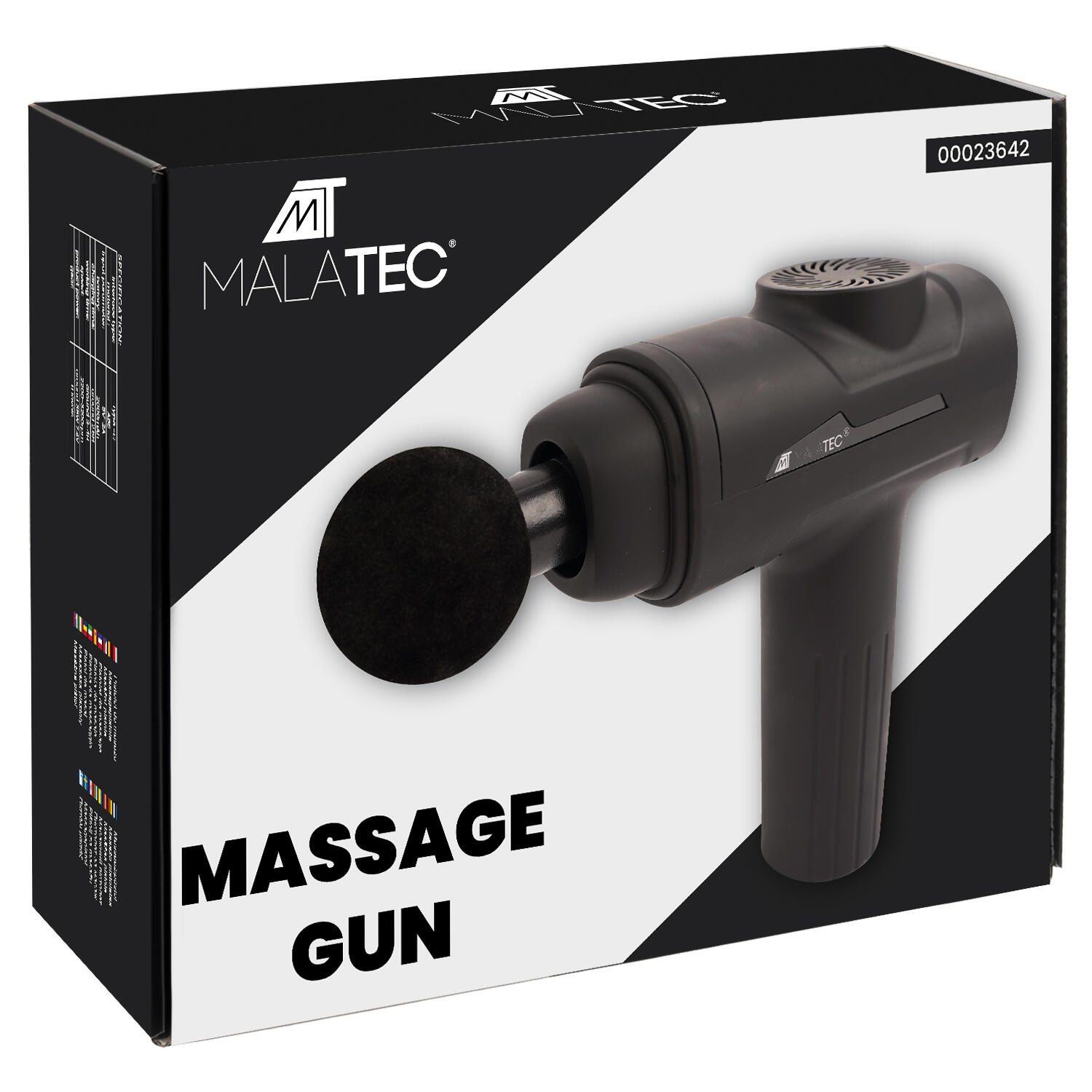 Urządzenie do Masażu Masażer Gun Massage Ciała Pleców 8 Końcówek Zestaw Lekki 3/8