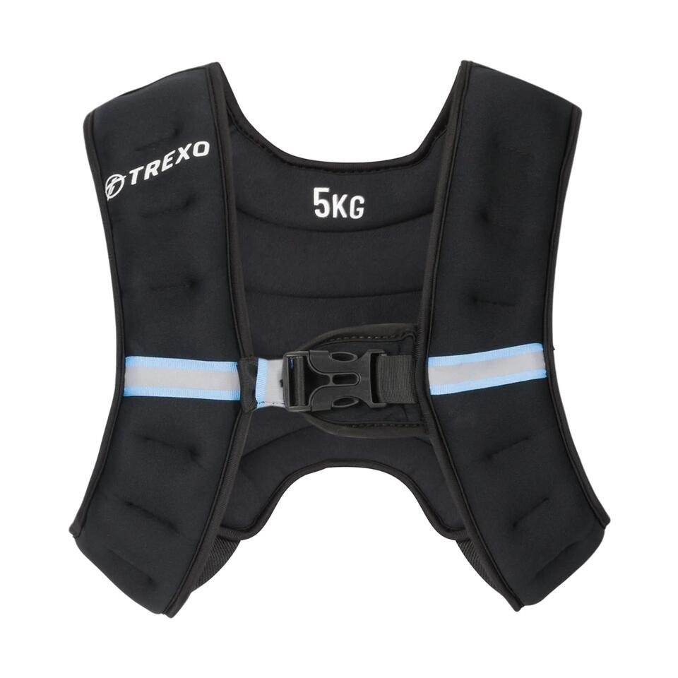 Gilet D'entraînement Lesté Noir – Ajustable, Pour Course Et Musculation