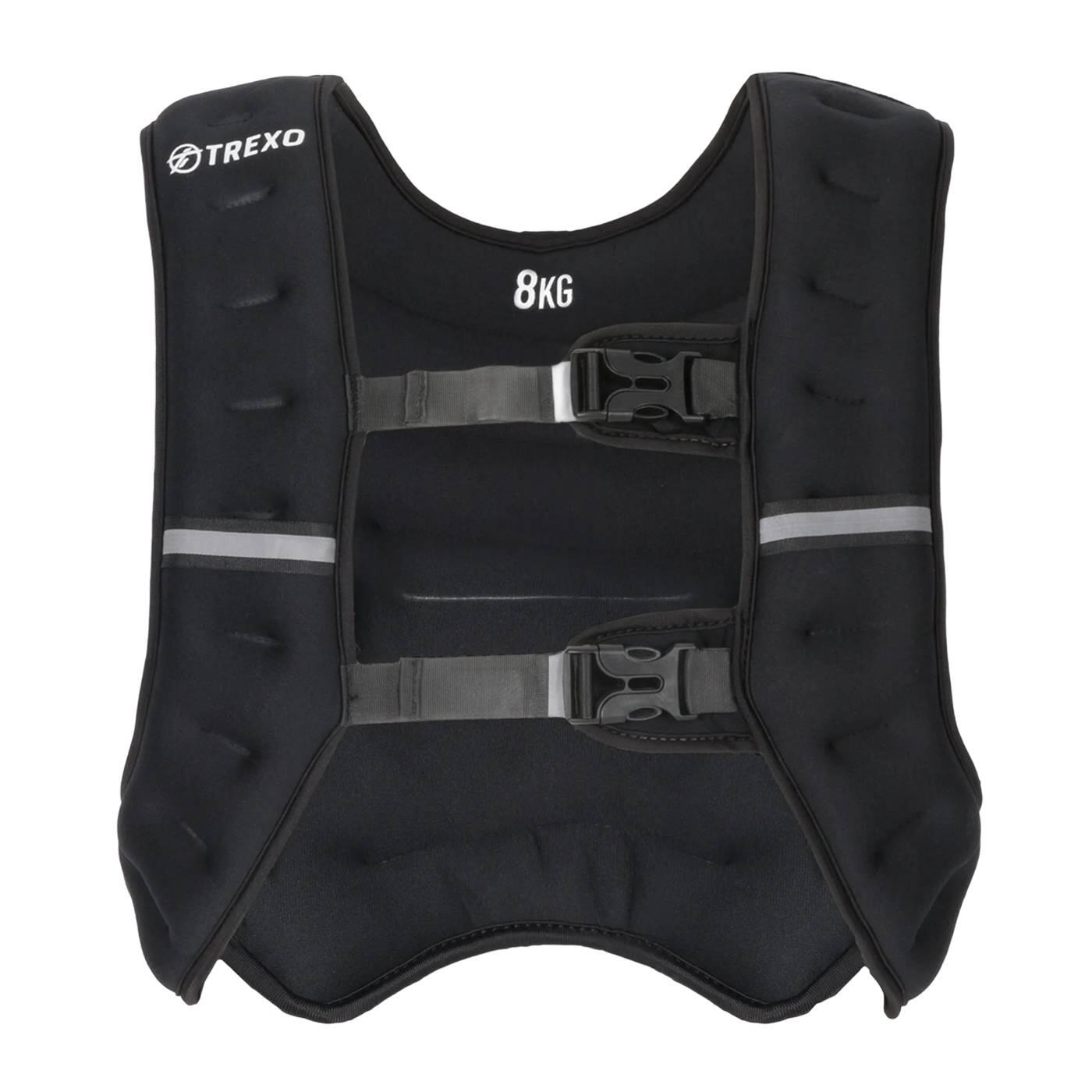 Trexo - Gilet D'Entraînement Pondéré Trexo - Gilet Lesté - Noir - 8 Kg - Decathlon