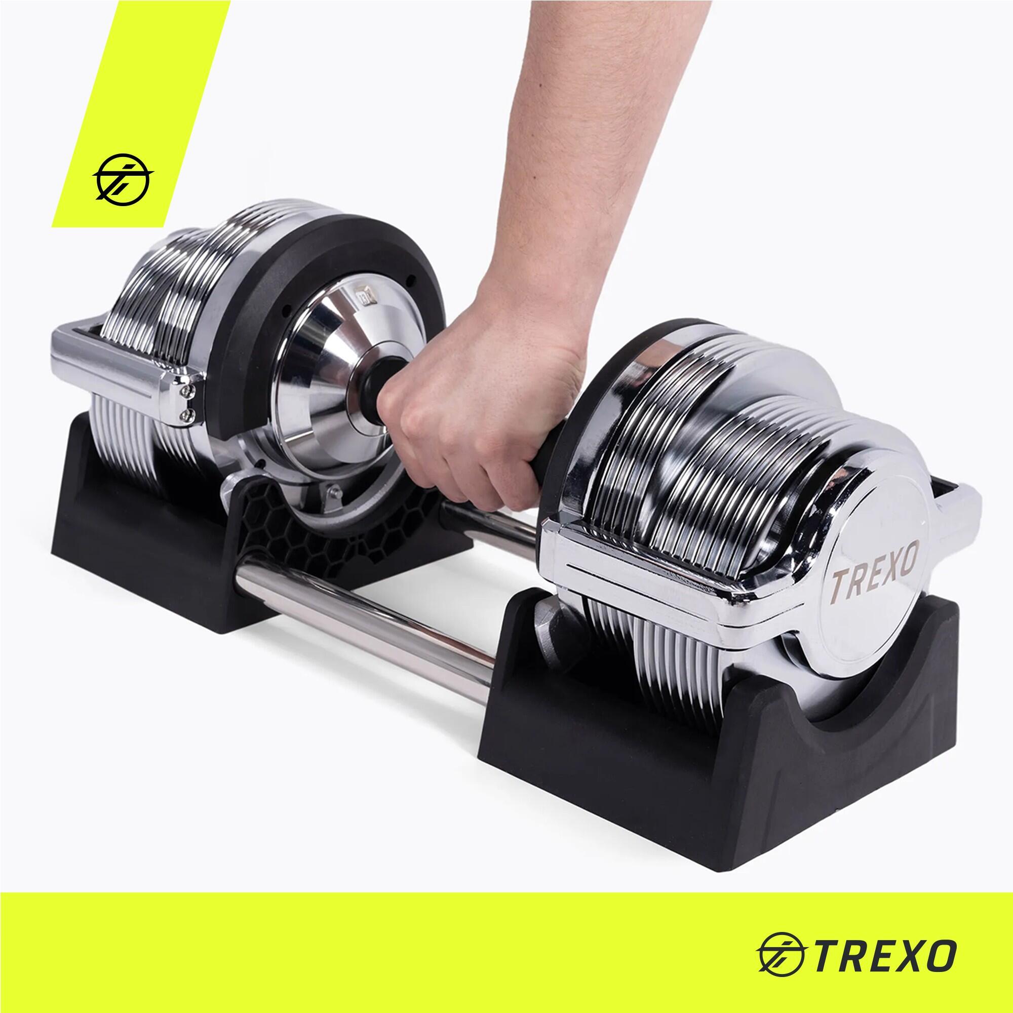 Verstellbare Hantel von TREXO 2/7