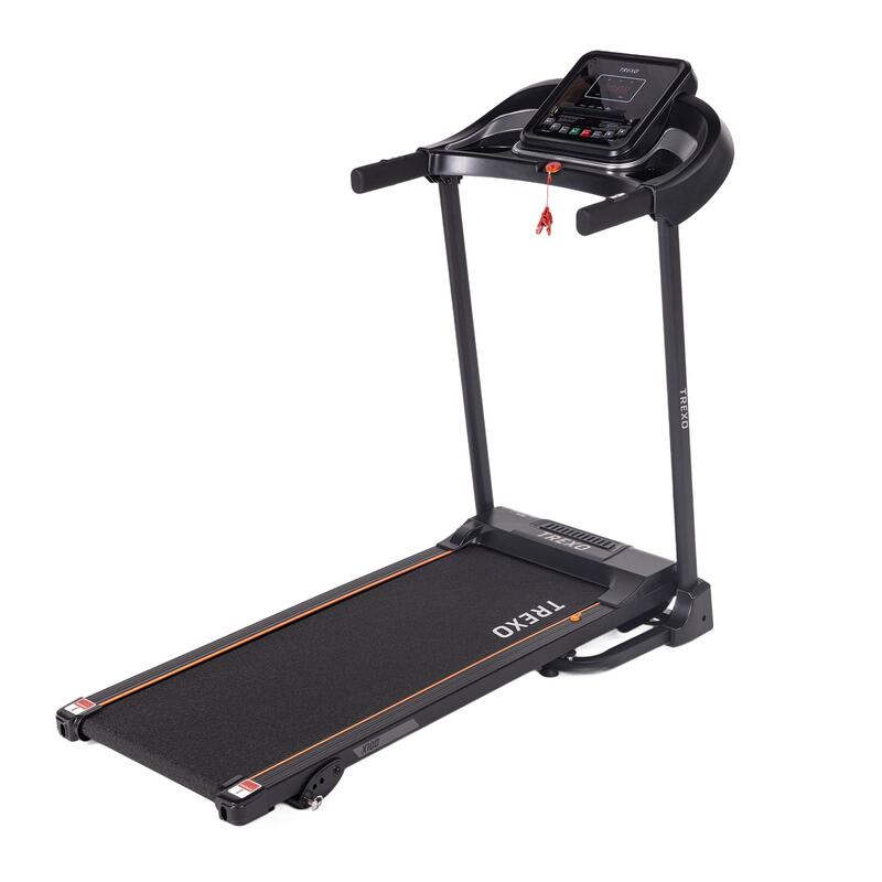 Bandă de alergare fitness TREXO X100, negru