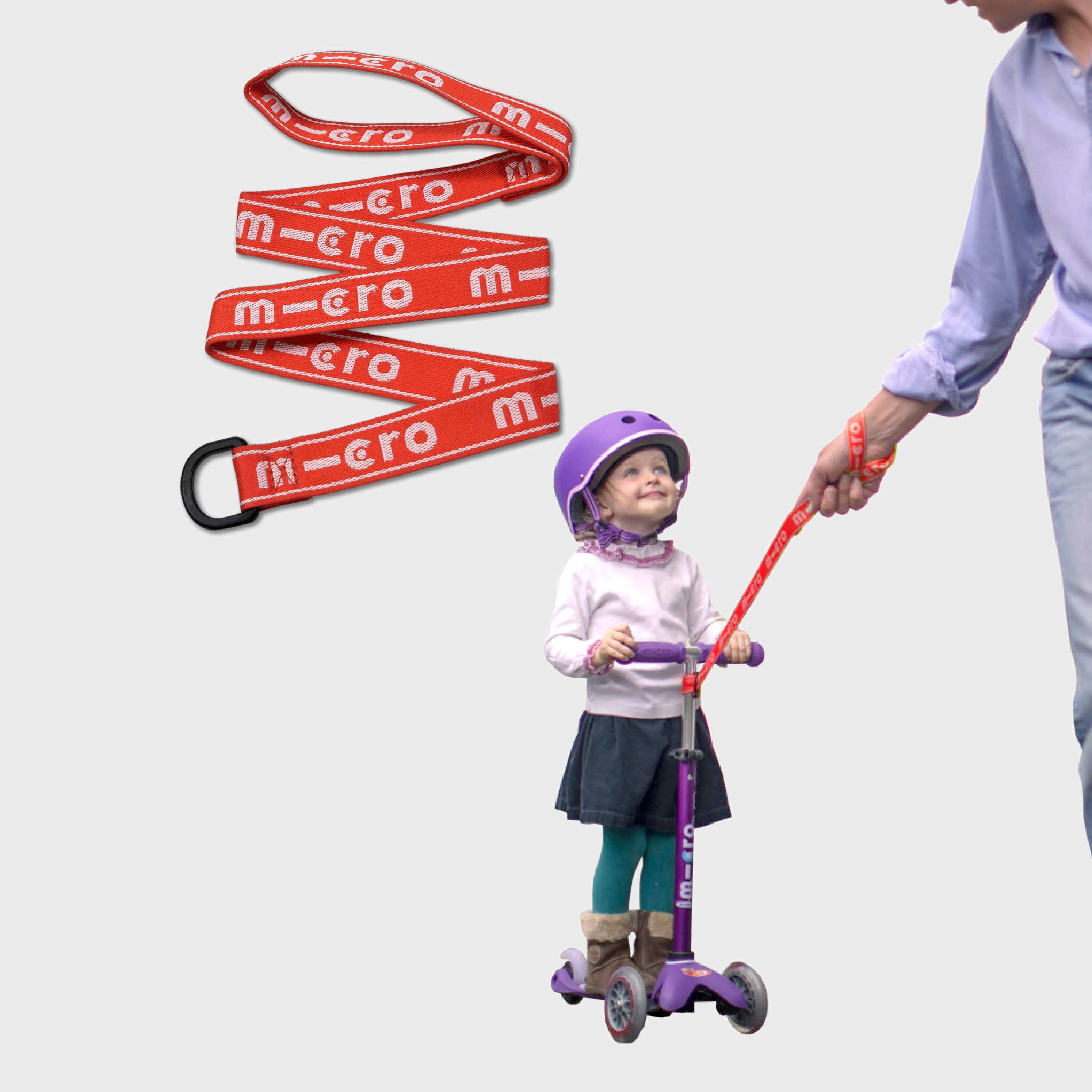 MICRO Micro ECO Pull & Carry Scooter Lead: Red