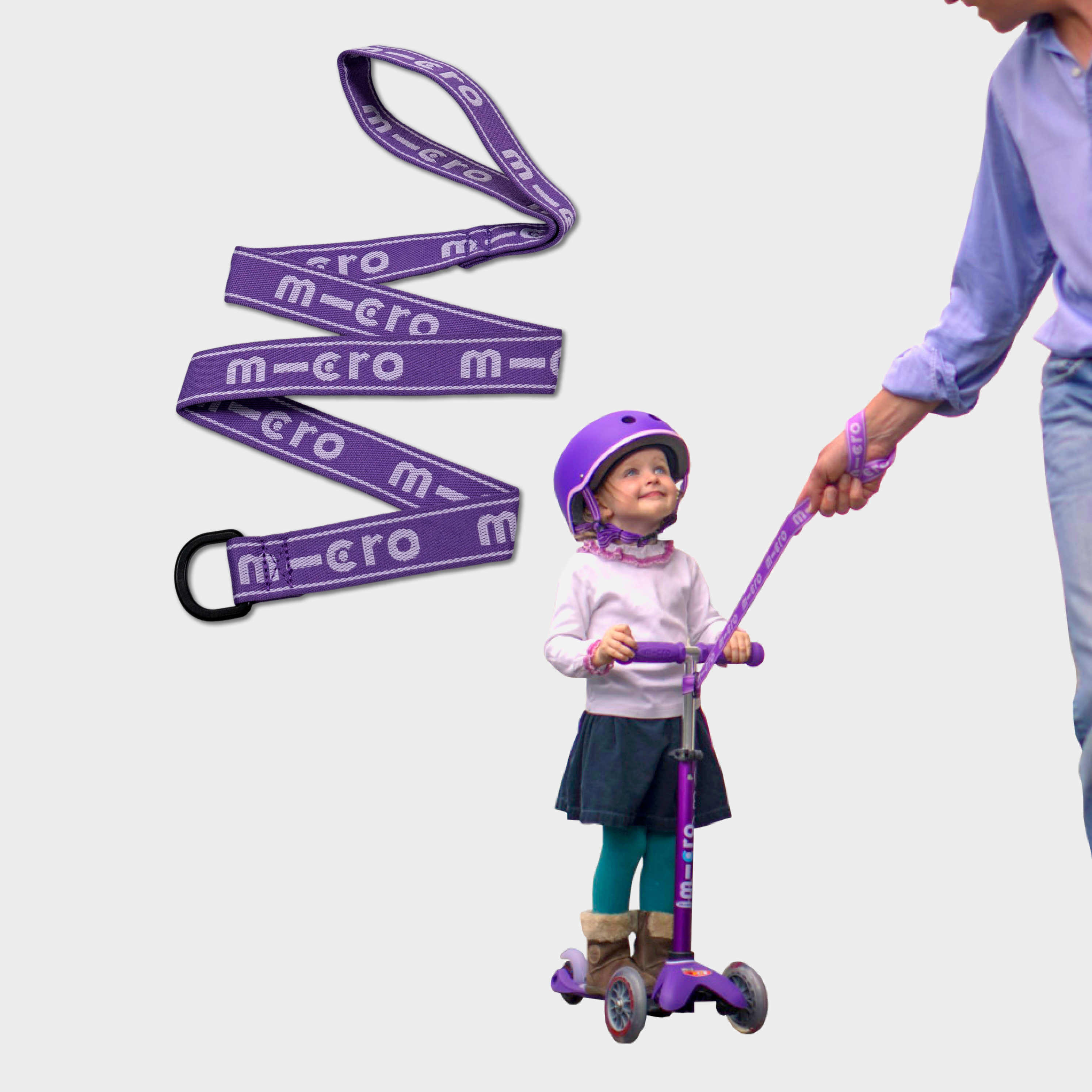 MICRO Micro ECO Pull & Carry Scooter Lead: Purple