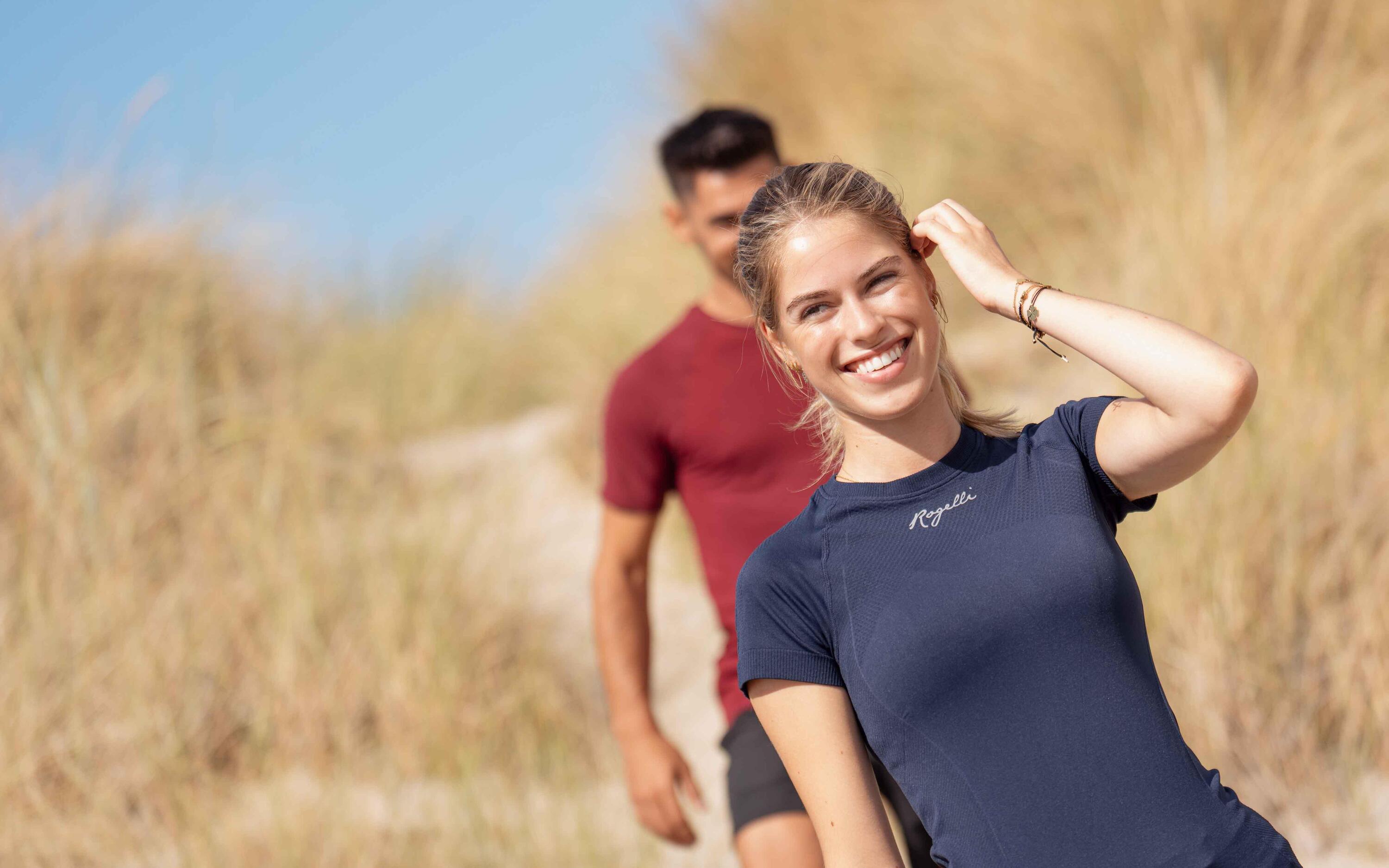 Hardloopshirt Ademend Sportshirt Korte Mouwen Dames Essential 6/7