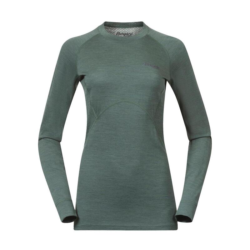 Bergans of Norway Intérieur:Pure Long Sleeve - Women - Dark Jade Green